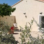 Coin paisible vue sur le Ventoux, 2 transats un parasol, le chant es grillons ;-)